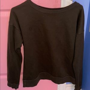 Green crewneck sweater